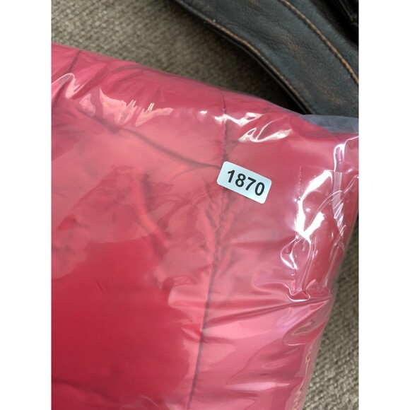 GUESS Jacket Mens M Light Weight Puffer Quilted Packable Nylon Red Zip-Up - Picture 10 of 10